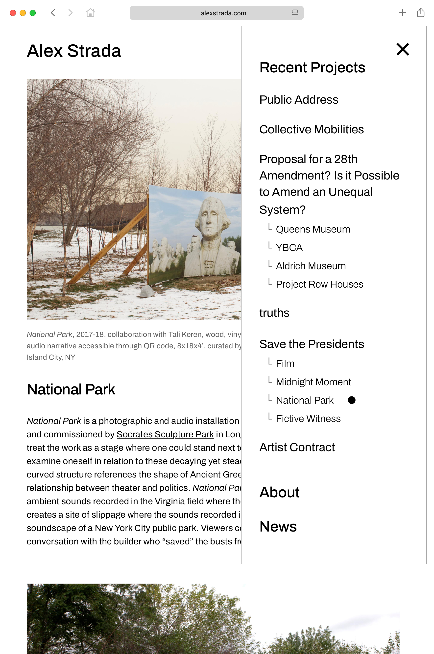 Multiview of Alex Strada's website
